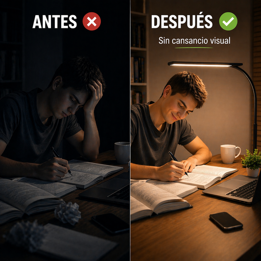 trabaja sin cansar la vista con la luz perfecta para tu escritorio
