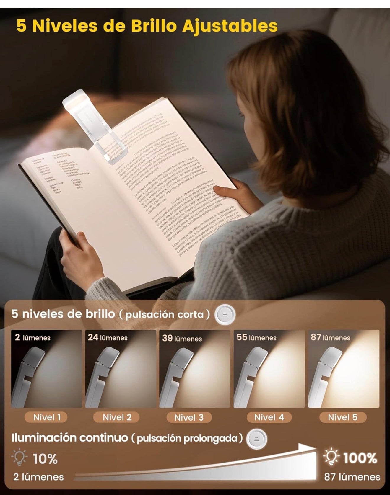Glocucente – Lámpara de lectura LED